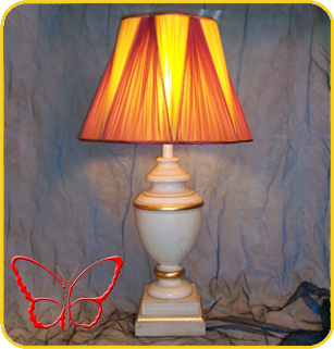 Lampada con paralume in organza